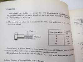 Kawasaki Model 90:MC1 Parts Catalogue -varaosaluettelo