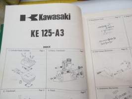 Kawasaki Model KE125-A3 Parts Catalogue -varaosaluettelo