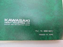Kawasaki Model KE125-A3 Parts Catalogue -varaosaluettelo