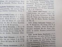 Kuopion Lyseo 90-vuotisjulkaisu - Oppilasmatrikkeli 1872-1962 -school pupils listing