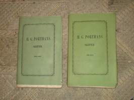 Henrici Gabrielis Porthan Opera Selecta pars prima + pars secunda : H.G. Porthans skrifter i urval I-II1859,1862