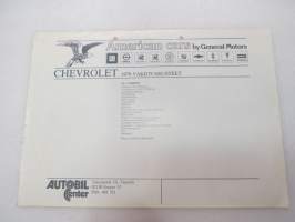 Chevrolet El Camino 1979 -myyntiesite / brochure