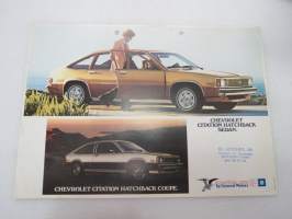 Chevrolet Citation Hatchback Sedan 1979? -myyntiesite / brochure
