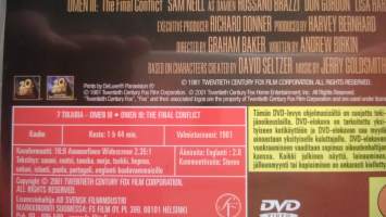Omen trilogia Omen III 7 tikaria DVD - elokuva