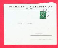 Firmakuori - Wäänäsen kirjakauppa O.Y.,Heinola. 1947. Kirjatilaus