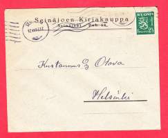 Firmakuori - Seinäjoen kirjakauppa, Seinäjoki.  1947. Kirjatilaus.