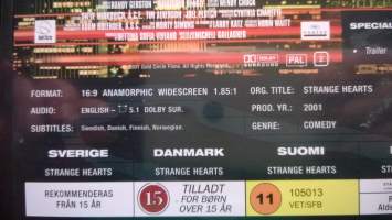 Strange hearts DVD - elokuva