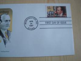 Raoul Wallenberg, 1997, USA, ensipäiväkuori, FDC. Hieno esim. lahjaksi. Katso myös muut kohteeni, minulla on myynnissä mm. noin 700 erilaista maksikorttia sekä