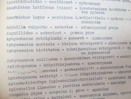 Venäläis-suomalainen, suomalais-venäläinen ja latinalais-suomalais-venäläinen kalasanasto / Русско-финский, финско-русский и