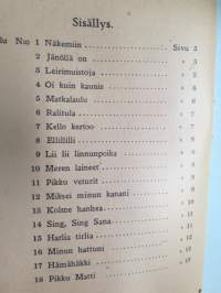 Hämä-Hämähäkki - sikermä ketju- ja leikkilauluja -song book