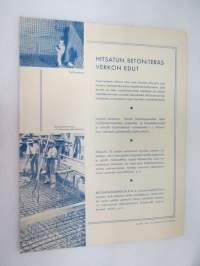 Hitsattu betoniteräsverkko B. St. G. -myyntiesite / brochure