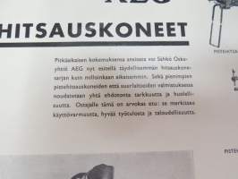 AEG hitauskoneet P2, OP 8, OP 10, P 160, QV 200/30 myyntiesite / brochure