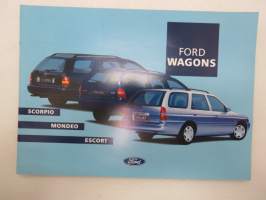 Ford Scorpio, Mondeo, Escort Wagons 1995 -myyntiesite / brochure