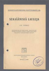 Sekaäänisiä lauluja 133. vihko