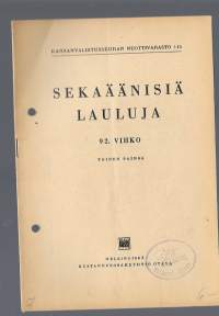 Sekaäänisiä lauluja 92. vihko