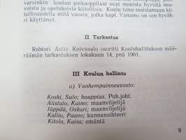 Mynämäen Yhteiskoulu 1960-1961 vuosikirja / school yearbook
