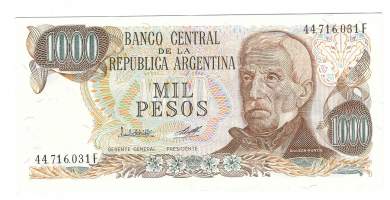 Argentiina 1000 Pesos 1973-76 - seteli