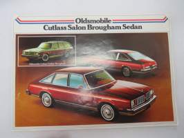 Oldsmobile Cutlass Salon Brougham Sedan -myyntiesite / brochure