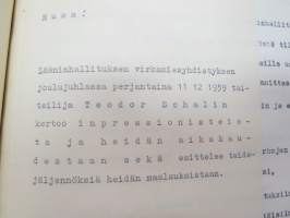 Turun ja Porin lääninhallituksen Opintokerhot 1958-1967 -kokousten pöytäkirjat sekä valokuva &amp; luettelo jäsenistä vuodelta 1960