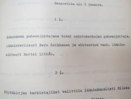 Turun ja Porin lääninhallituksen Opintokerhot 1958-1967 -kokousten pöytäkirjat sekä valokuva &amp; luettelo jäsenistä vuodelta 1960