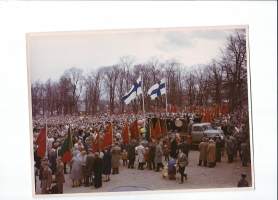 Työväen marssi Turku  1960-luku valokuva 18x24 cm