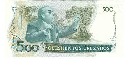 Brasilia 500 Cruzeiros 1988 - seteli