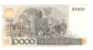 Brasilia 10 Cruzado 10 000 Cruzados 1986 - seteli