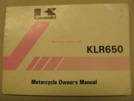 Kawasaki KLR650 owner´s manual käyttöohjekirja