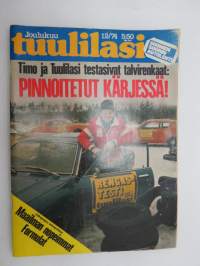 Tuulilasi 1974 nr 12, sisältää mm. seur. artikkelit / kuvat / mainokset; Kansikuva &quot;Rengastesti&quot;, Haastattelussa Knuut Aas - liikkuvan Poliisin pällikkö, North