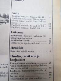 Tuulilasi 1974 nr 12, sisältää mm. seur. artikkelit / kuvat / mainokset; Kansikuva &quot;Rengastesti&quot;, Haastattelussa Knuut Aas - liikkuvan Poliisin pällikkö, North
