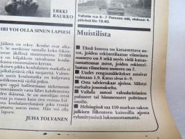 Tuulilasi 1974 nr 9, sisältää mm. seur. artikkelit / kuvat / mainokset; Kansikuva &quot;Lampputesti&quot;, Austin Allegro, Ford Escort RS 2000, Volvo-malliston