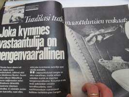 Tuulilasi 1974 nr 9, sisältää mm. seur. artikkelit / kuvat / mainokset; Kansikuva &quot;Lampputesti&quot;, Austin Allegro, Ford Escort RS 2000, Volvo-malliston