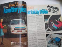 Tuulilasi 1974 nr 9, sisältää mm. seur. artikkelit / kuvat / mainokset; Kansikuva &quot;Lampputesti&quot;, Austin Allegro, Ford Escort RS 2000, Volvo-malliston