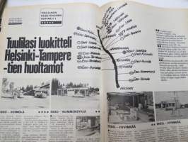 Tuulilasi 1974 nr 9, sisältää mm. seur. artikkelit / kuvat / mainokset; Kansikuva &quot;Lampputesti&quot;, Austin Allegro, Ford Escort RS 2000, Volvo-malliston