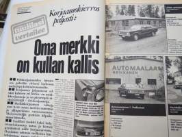 Tuulilasi 1974 nr 8, sisältää mm. seur. artikkelit / kuvat / mainokset; Kansikuva Saab 99, Trial, Ajopiirtuuri - kuljettajan omatunto, Mazda 1300 Marella testi,