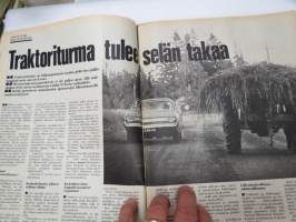 Tuulilasi 1974 nr 8, sisältää mm. seur. artikkelit / kuvat / mainokset; Kansikuva Saab 99, Trial, Ajopiirtuuri - kuljettajan omatunto, Mazda 1300 Marella testi,