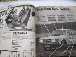 Tuulilasi 1974 nr 8, sisältää mm. seur. artikkelit / kuvat / mainokset; Kansikuva Saab 99, Trial, Ajopiirtuuri - kuljettajan omatunto, Mazda 1300 Marella testi,