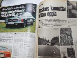 Tuulilasi 1974 nr 8, sisältää mm. seur. artikkelit / kuvat / mainokset; Kansikuva Saab 99, Trial, Ajopiirtuuri - kuljettajan omatunto, Mazda 1300 Marella testi,