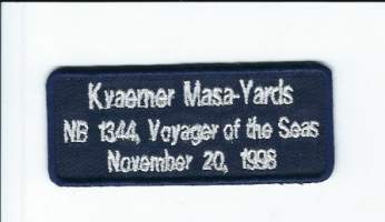 Kvaerner Masa-Yards 1998 -   hihamerkki kangasmerkki