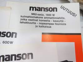 Manson porakoneet -6 kpl esite / brochures