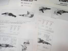 Manson porakoneet -6 kpl esite / brochures