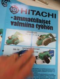 Hitachi hioma- ja porakoneet -8 kpl esite / brochures