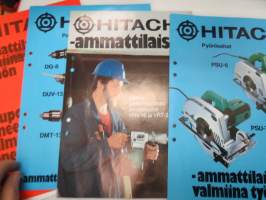 Hitachi hioma- ja porakoneet -8 kpl esite / brochures