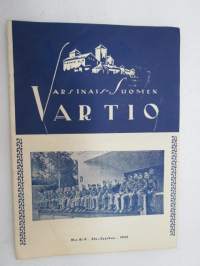 Varsinais-Suomen Vartio 1942 nr 8-9, sis. mm. seur. artikkelit / kuvat / mainokset; Kansikuva - Sotilaspoikia, Sotilaspoikatoiminta - selostus kesäkauden