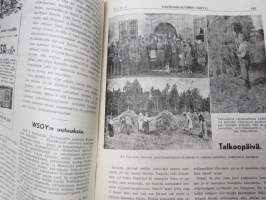 Varsinais-Suomen Vartio 1942 nr 8-9, sis. mm. seur. artikkelit / kuvat / mainokset; Kansikuva - Sotilaspoikia, Sotilaspoikatoiminta - selostus kesäkauden