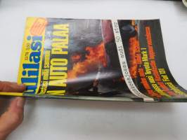 Tuulilasi 1974 nr 11, sisältää mm. seur. artikkelit / kuvat / mainokset; Kansikuva &quot;Sammutintesti&quot;, Karu korvenkulkija UAZ 469 B esittely, Vuokra-autolla