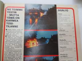 Tuulilasi 1974 nr 11, sisältää mm. seur. artikkelit / kuvat / mainokset; Kansikuva &quot;Sammutintesti&quot;, Karu korvenkulkija UAZ 469 B esittely, Vuokra-autolla