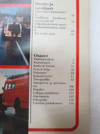 Tuulilasi 1974 nr 11, sisältää mm. seur. artikkelit / kuvat / mainokset; Kansikuva &quot;Sammutintesti&quot;, Karu korvenkulkija UAZ 469 B esittely, Vuokra-autolla