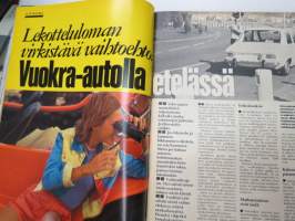 Tuulilasi 1974 nr 11, sisältää mm. seur. artikkelit / kuvat / mainokset; Kansikuva &quot;Sammutintesti&quot;, Karu korvenkulkija UAZ 469 B esittely, Vuokra-autolla