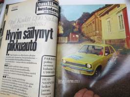 Tuulilasi 1974 nr 11, sisältää mm. seur. artikkelit / kuvat / mainokset; Kansikuva &quot;Sammutintesti&quot;, Karu korvenkulkija UAZ 469 B esittely, Vuokra-autolla